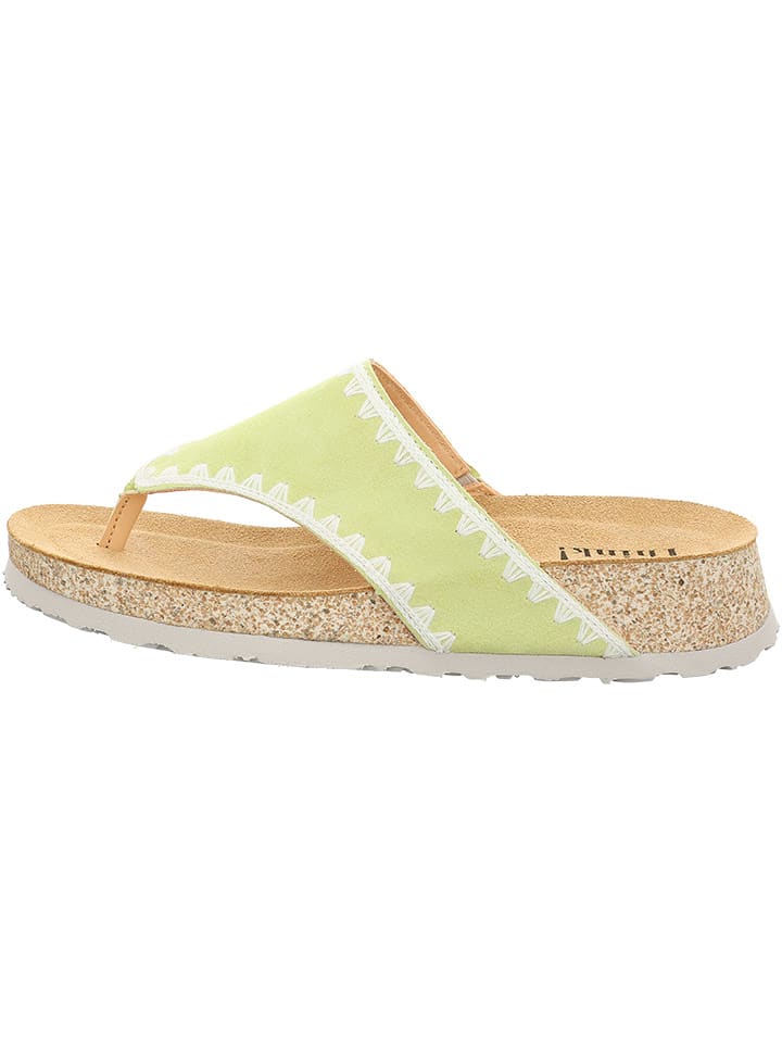 Think! Skórzane japonki w kolorze żółtym rozmiar: 41