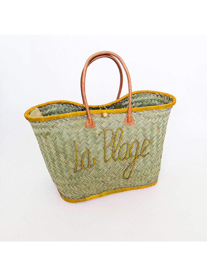 Le Comptoir de la Plage Torba plażowa "Pasika" w kolorze beżowo-pomarańczowym - 40 x 35 x 20 cm rozmiar: onesize