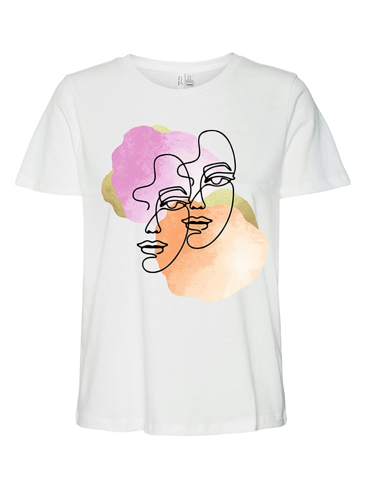 Vero Moda Koszulka w kolorze białym rozmiar: L