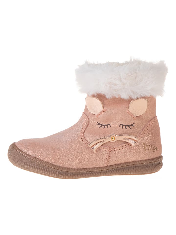 Primigi Skórzane kozaki zimowe w kolorze jasnoróżowym rozmiar: 23