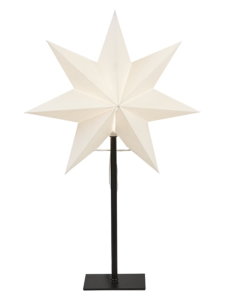 STAR Trading Lampa stojąca "Frozen" w kolorze białym - 34 x 55 cm rozmiar: onesize