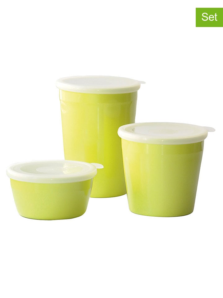 Sauter Pojemniki (3 szt.) w kolorze zielonym na żywność rozmiar: onesize