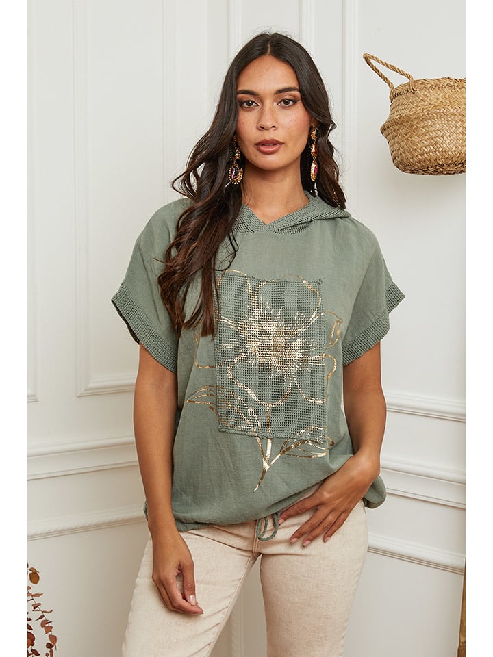 La Compagnie Du Lin Koszulka w kolorze zielonym rozmiar: XXL