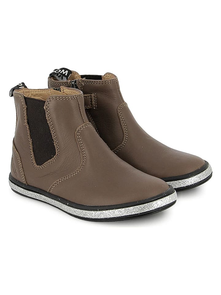 Pom D'api Skórzane botki w kolorze jasnobrązowym rozmiar: 31