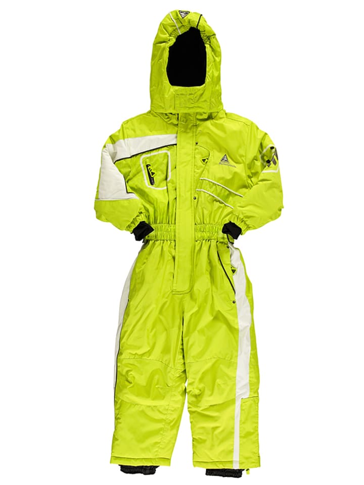 Peak Mountain Kombinezon narciarski w kolorze limonkowo-białym rozmiar: 98