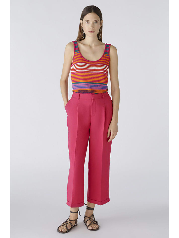 Oui Spodnie w kolorze różowym rozmiar: 36