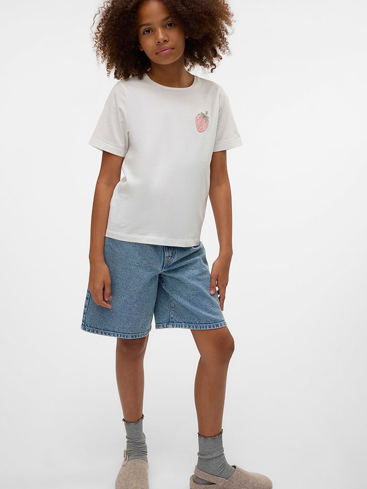 Vero Moda Girl Koszulka w kolorze białym rozmiar: 146/152
