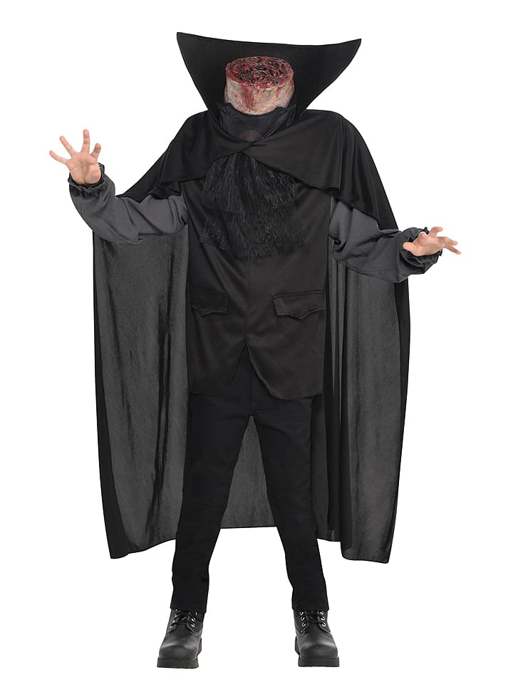 amscan 3-częściowy kostium "Headless Horsemann" w kolorze czarnym rozmiar: 152-164