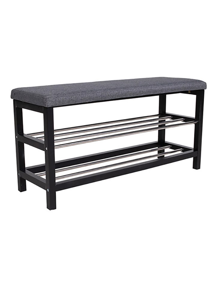 House Nordic Ławka w kolorze ciemnoszarym na buty - 100 x 50 x 34 cm rozmiar: onesize