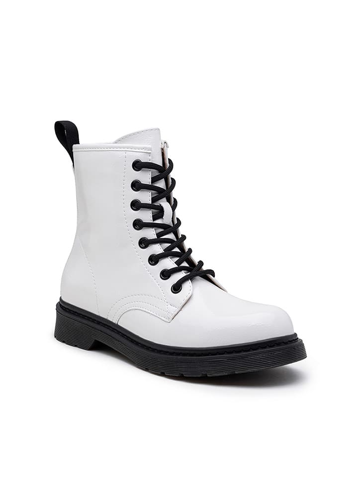 Foreverfolie Botki w kolorze białym rozmiar: 38