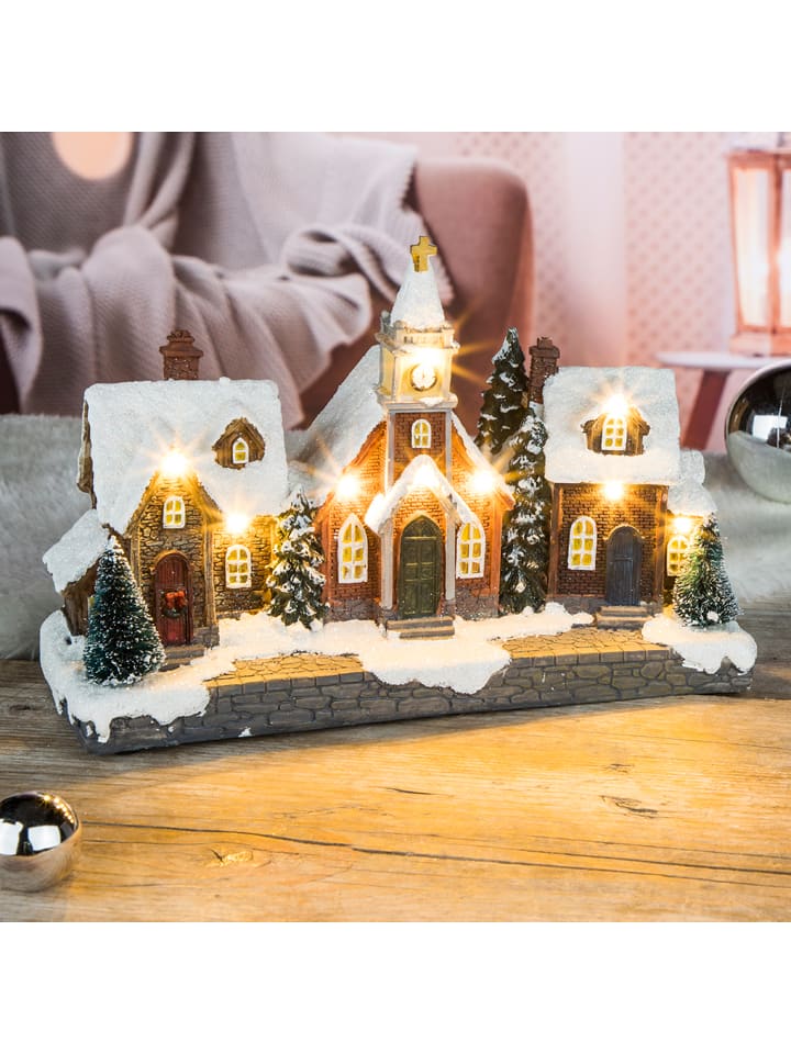 Profiline Dekoracyjna lampa LED "Christmas Village" ze wzorem - 26,5 x 17,5 x 10 cm rozmiar: onesize