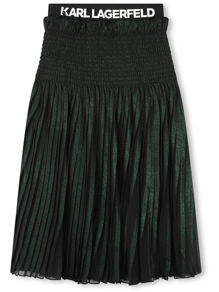 Karl Lagerfeld Kids Spódnica w kolorze ciemnozielonym rozmiar: 176