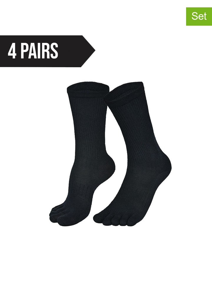 Norfolk Skarpety (4 pary) w kolorze czarnym rozmiar: M