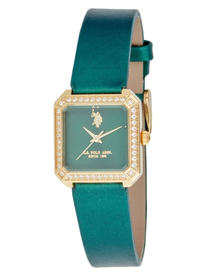 U.S. Polo Assn. Zegarek kwarcowy w kolorze złoto-morskim rozmiar: onesize