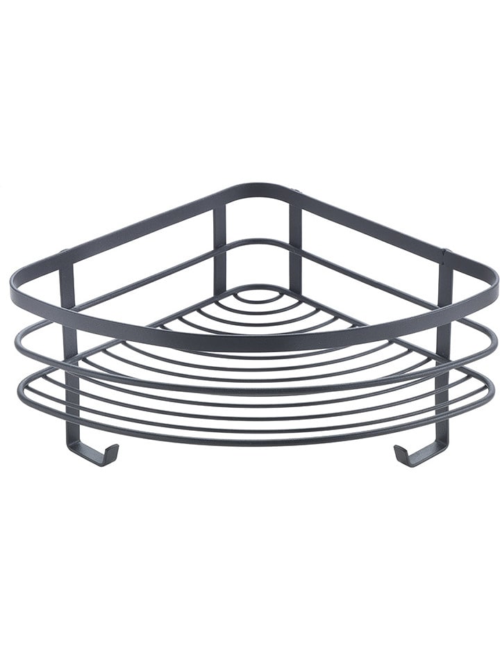 metaltex Regał narożny "Origin" w kolorze czarnym - 25 x 13 x 25 cm rozmiar: onesize
