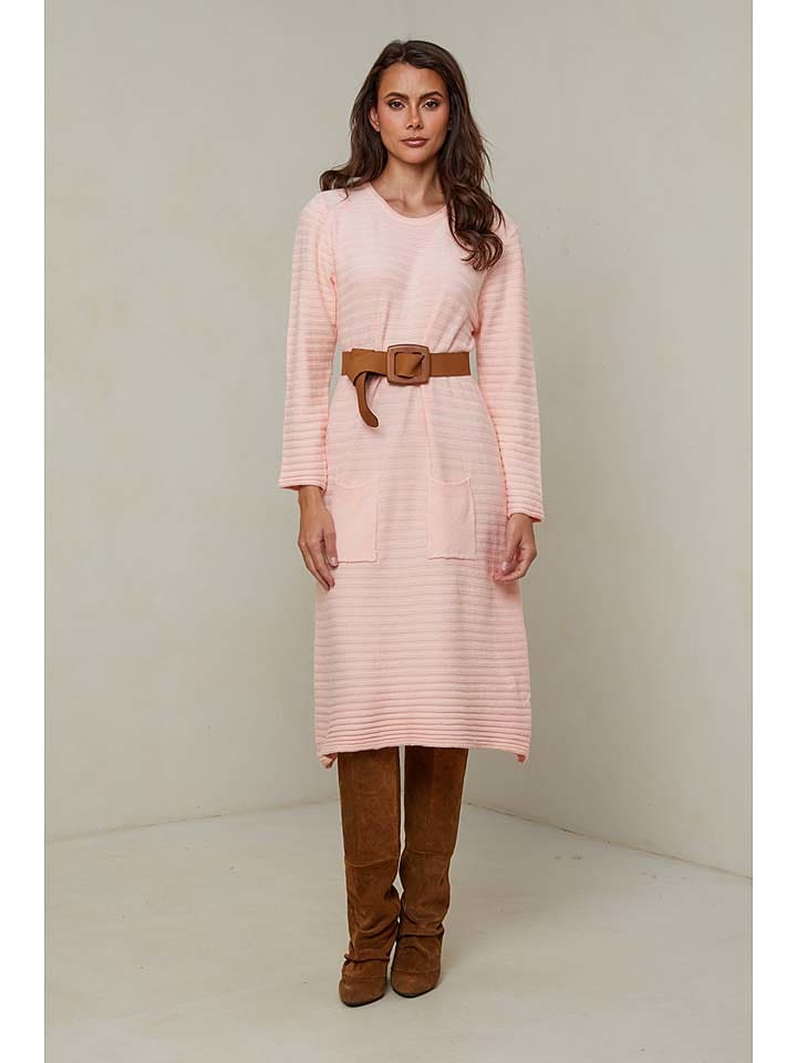 Joséfine Sukienka dzianinowa "Mahony" w kolorze jasnoróżowym rozmiar: S