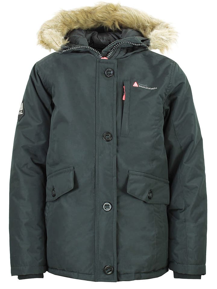 Peak Mountain Parka w kolorze zielonym rozmiar: 140