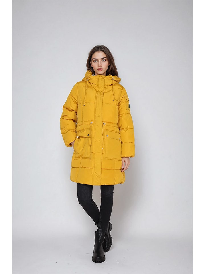 Steve Madden Płaszcz zimowy w kolorze żółtym rozmiar: XL