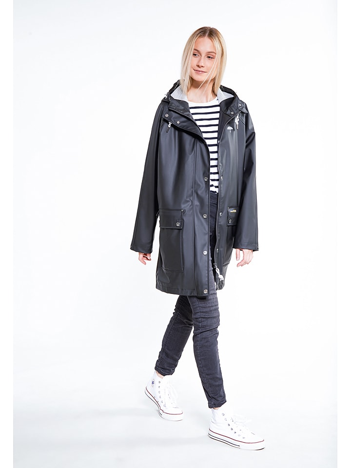 Schmuddelwedda Płaszcz przeciwdeszczowy w kolorze czarnym rozmiar: M/L