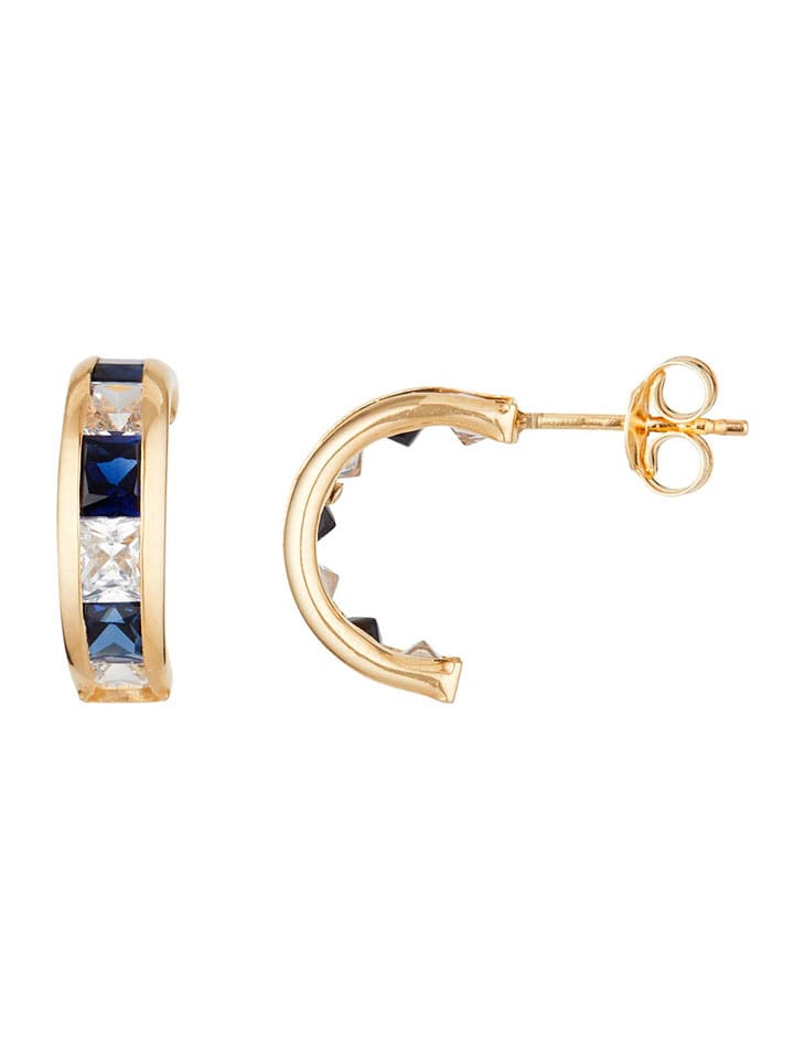 OR ÉCLAT Złote kolczyki-wkrętki "Bluarc" rozmiar: onesize