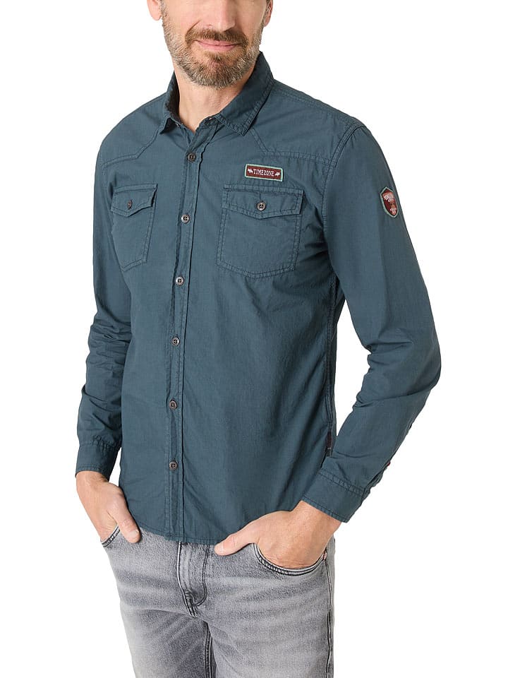 Timezone Koszula - Regular fit - w kolorze niebieskim rozmiar: XXL