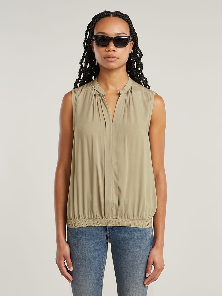 G-Star Bluzka w kolorze beżowym rozmiar: L