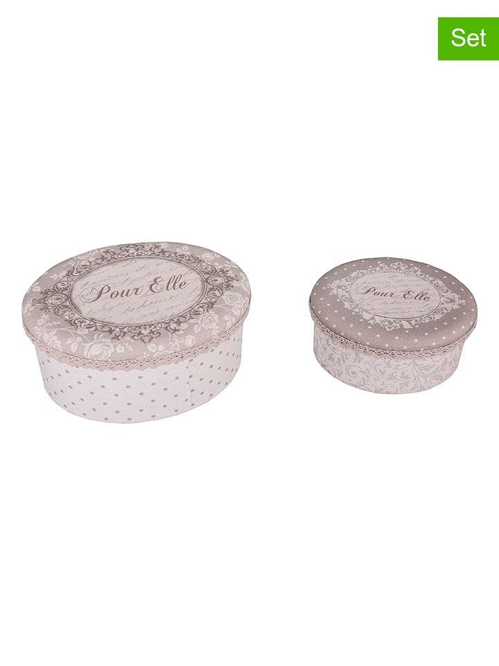 Anticline Pudełka (2 szt.) w kolorze biało-beżowym rozmiar: onesize