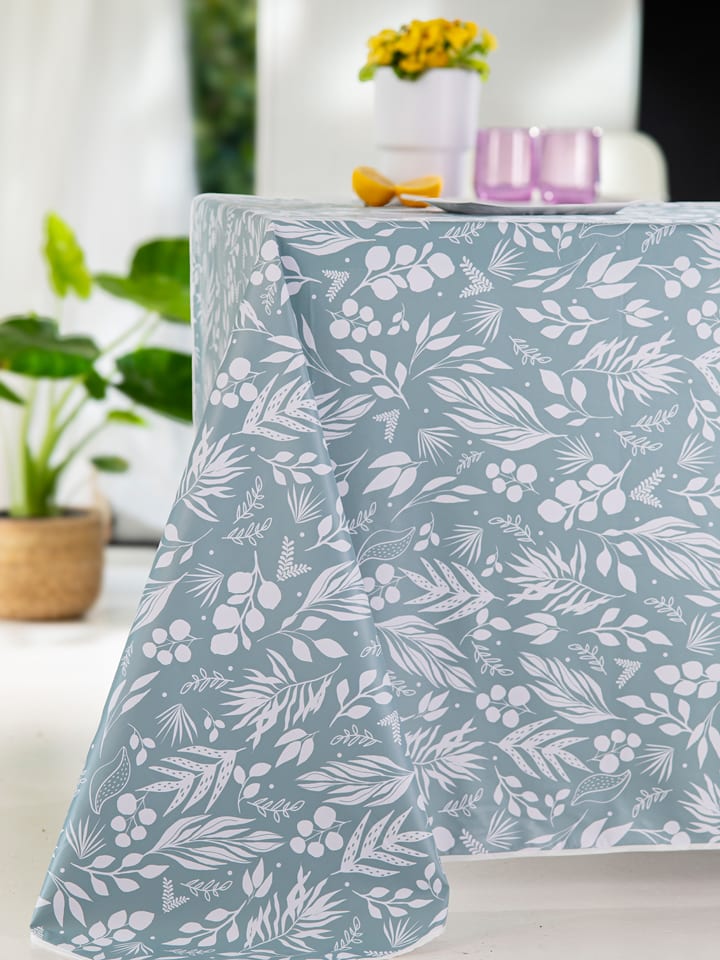 Calitex Obrus zewnętrzny "Erbario" w kolorze zielono-białym rozmiar: 140x200 cm