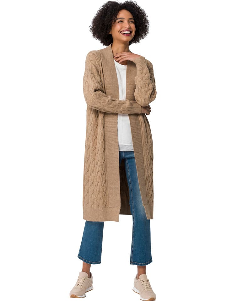 Heine Kardigan w kolorze jasnobrązowym rozmiar: 42