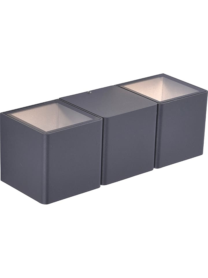 JUST LIGHT. Lampa zewnętrzna LED "Marcel" w kolorze antracytowym - 22,5 x 7,5 cm rozmiar: onesize