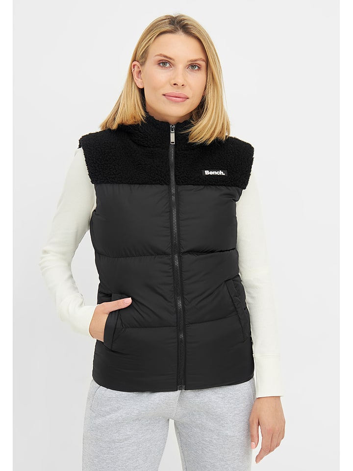 Bench Kamizelka pikowana "Presley" w kolorze czarnym rozmiar: 44