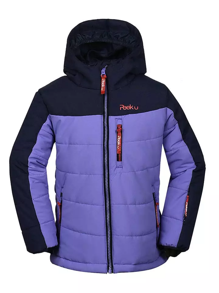 Peek U Kurtka zimowa w kolorze granatowo-fioletowym rozmiar: 128