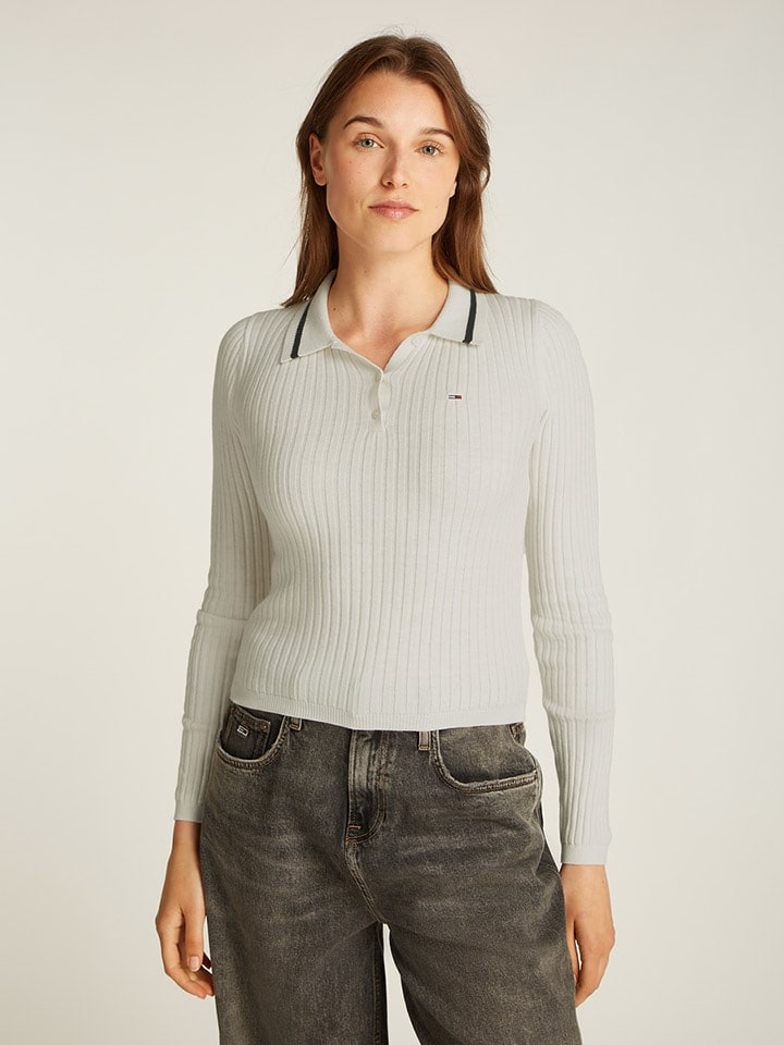 TOMMY JEANS Sweter w kolorze kremowym rozmiar: XL