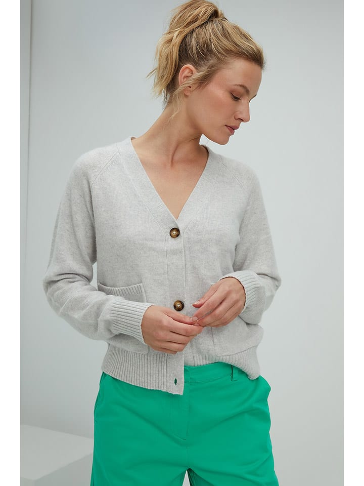 Josephine & Co Kardigan "Siep" w kolorze jasnoszarym rozmiar: S