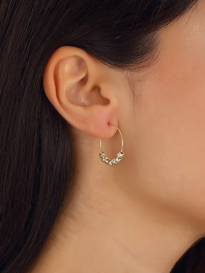 Nakkash Pozłacane kolczyki-kreole rozmiar: onesize