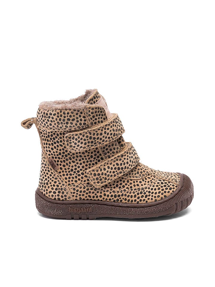 bisgaard Skórzane botki "Ellis" w kolorze czarno-beżowym rozmiar: 23