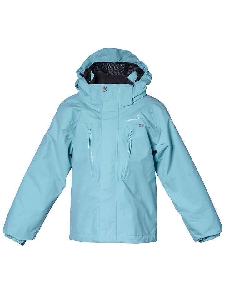 Isbjörn Kurtka przeciwdeszczowa "Storm" w kolorze miętowym rozmiar: 122/128