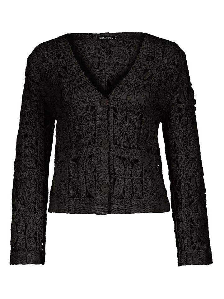 Sublevel Kardigan w kolorze czarnym rozmiar: onesize