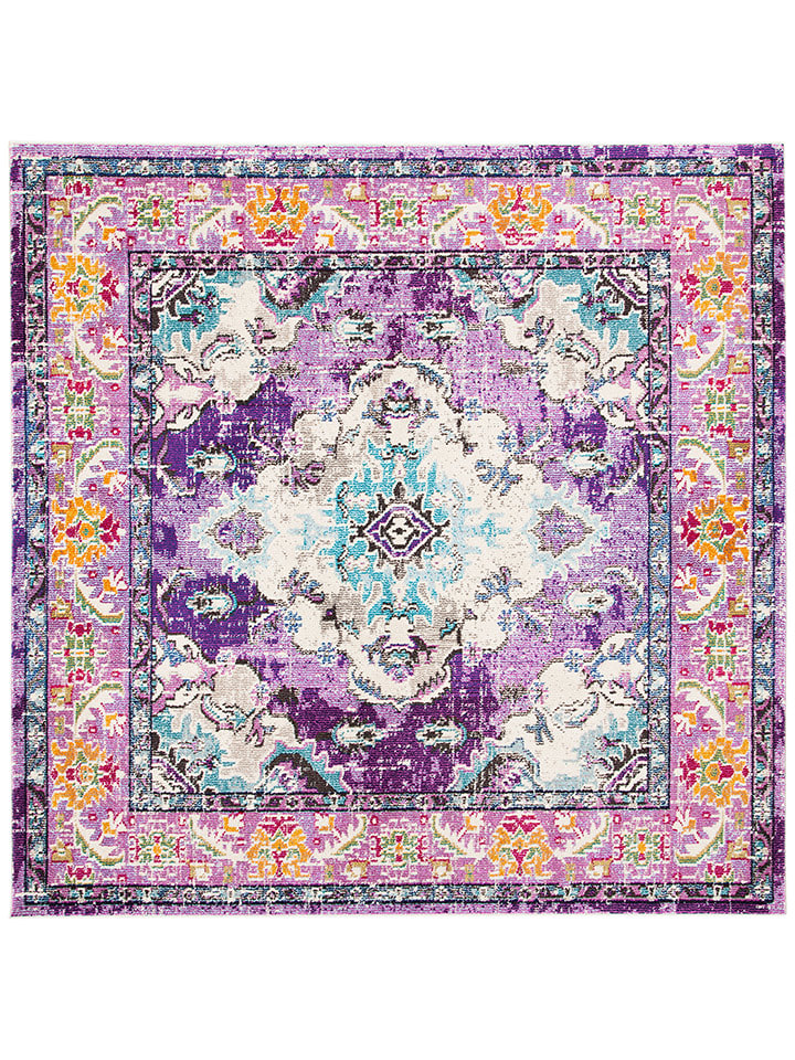 Safavieh Dywan "Monaco" w kolorze fioletowym ze wzorem rozmiar: 66x122 cm