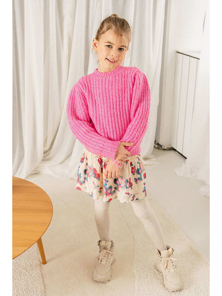 Like Flo Spódnica w kolorze kremowym ze wzorem rozmiar: 158/164