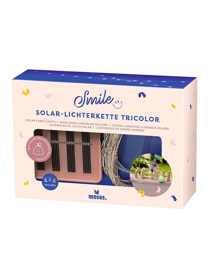 moses. Solarny łańcuch świetlny "Smile" - 1200 cm rozmiar: onesize