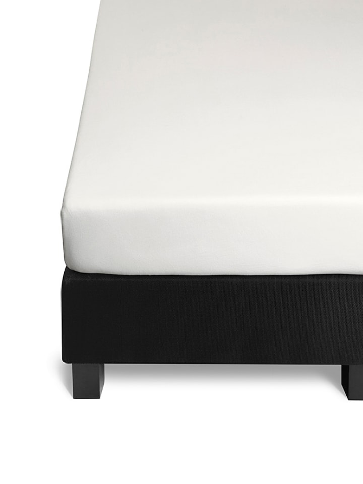 Beddinghouse Dżersejowe prześcieradło w kolorze kremowym na gumce rozmiar: 160x200/220 cm