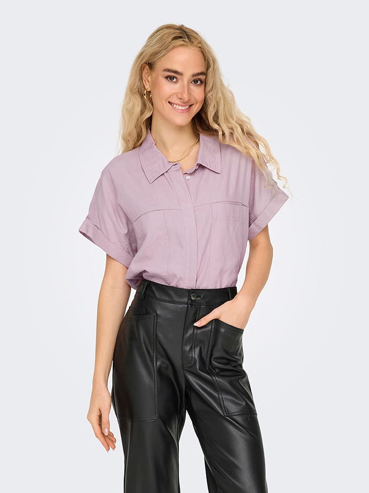 ONLY Bluzka w kolorze fioletowym rozmiar: XS