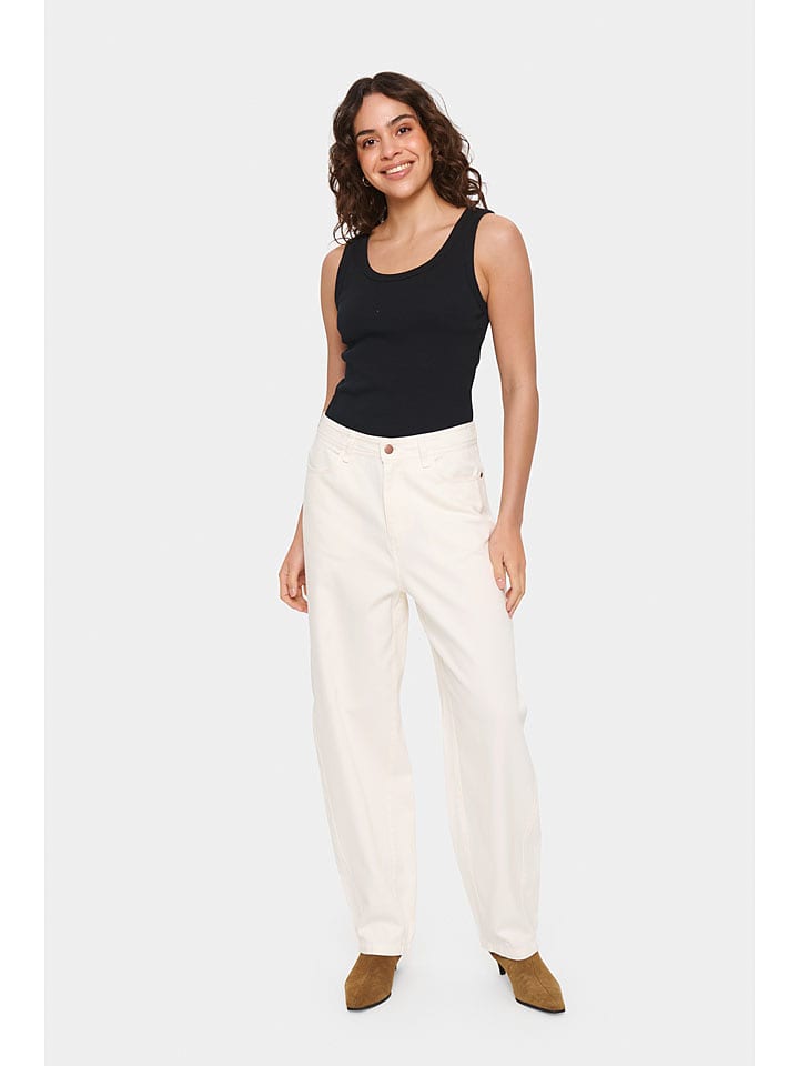 SAINT TROPEZ Top "Aster" w kolorze czarnym rozmiar: XL