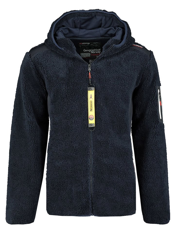 Geographical Norway Kurtka polarowa w kolorze granatowym rozmiar: M