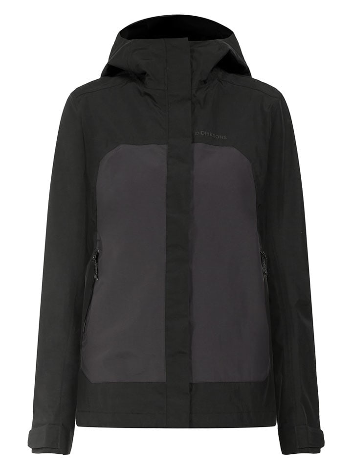 Didriksons Kurtka funkcyjna "Grit" w kolorze czarno-antracytowym rozmiar: 38