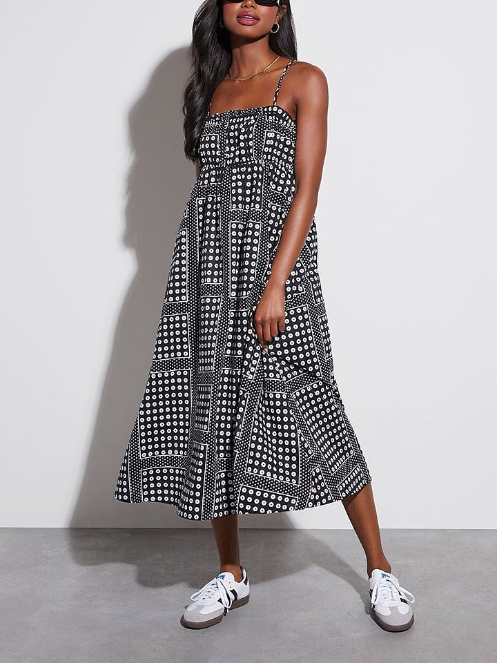 LA Angels Sukienka w kolorze czarno-białym rozmiar: M