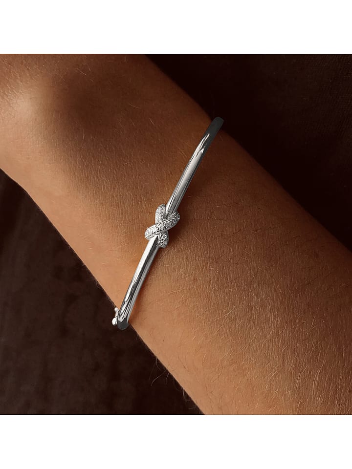 Eclat d'Argent Srebrna bransoletka z cyrkoniami rozmiar: onesize