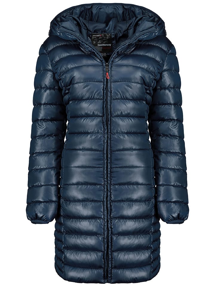 Geographical Norway Płaszcz pikowany "Annecy" w kolorze granatowym rozmiar: L