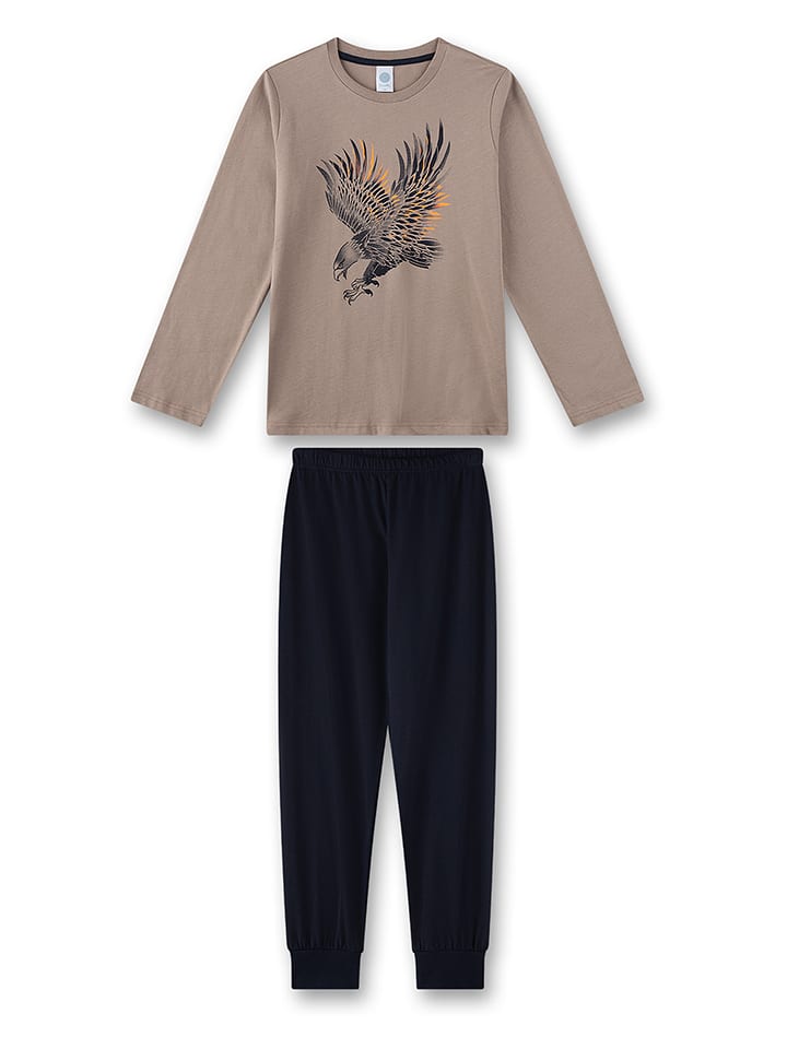 Sanetta Piżama w kolorze granatowo-jasnobrązowym rozmiar: 140